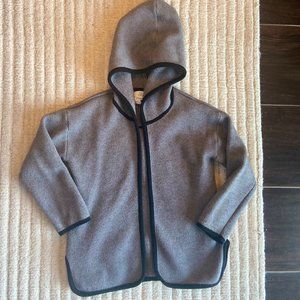 Zara girls hooded open front cardigan coat, Girls size 5, GUC